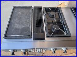 Jenn-Air Gas Cooktop Downdraft 47 Pro-Style-JGD8348CDP16 Read Description