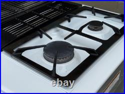 Jenn-Air White 30 Inch Downdraft Slide-In Gas Range Dual Fuel 240V Electric Oven