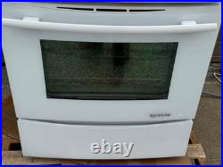 Jenn-Air White 30 Inch Downdraft Slide-In Gas Range Dual Fuel 240V Electric Oven