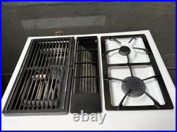 Jenn-Air White 30 Inch Downdraft Slide-In Gas Range Dual Fuel 240V Electric Oven