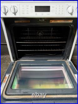 Jenn-Air White 30 Inch Downdraft Slide-In Gas Range Dual Fuel 240V Electric Oven