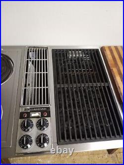 Jenn Air c301 downdraft 3 bay cooktop with Grill