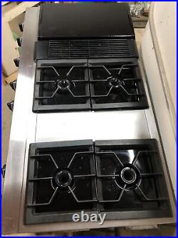 Jenn-Aire Pro-Style Stainless 47 Model JGD8348ADP Gas Downdraft Cooktop USED