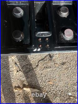 JennAir 30 Black Gas Cooktop JGD8130ADB Downdraft Fan 4 Burners Tested Working