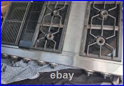 JennAir 47 Gas Cooktop Downdraft CVG4380P Griddle Good Condition