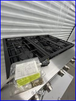 JennAir JGCP436WP01 36 6 Burner Pro Gas Rangetop LP with NG Conversion Kit
