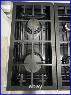 JennAir JGCP436WP01 36 6 Burner Pro Gas Rangetop LP with NG Conversion Kit