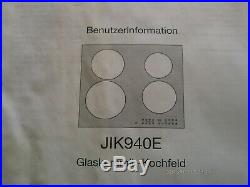 Juno Elektrolux JIK 940E Ceranfeld Kochplatte Edelstahl mit Touchbedienung