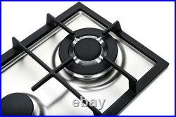 K&H 2 Burner 12 LPG/Propane Gas Stainless Steel Cooktop 2-SSW-LPG