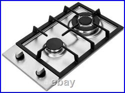 K&H 2 Burner 12 NATURAL Gas Stainless Steel Cooktop 2-SSW