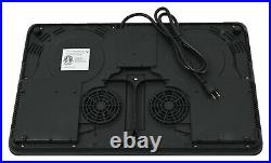 K&H 2 Burner 24 Induction SLIM Cooktop 24 Inch ETL 110V 1800W IN-DD18-120S