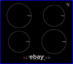 K&H 4 Burner 24 Induction Ceramic Cooktop 240V 6000W IN24-6004