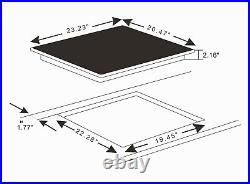 K&H 4 Burner 24 Induction Ceramic Cooktop 240V 6000W IN24-6004