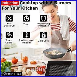 K&H REFURBISHED 5 Burner 30 Induction Ceramic Cooktop 240V IN30-9200FLX