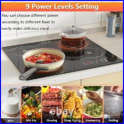 KADORER 24 in Electric Cooktop 4 burner Electric Ceramic Stove 220V-240V 6000W