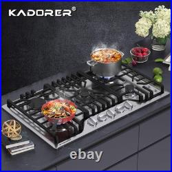 KADORER 30 In Gas Cooktop Propane Gas Stove 5 Burner NG LPG Dual Fuel Stainless
