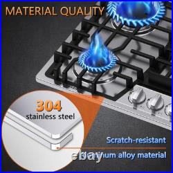 KADORER 36 in Built-in Gas Cooktop Gas Stove Top Dual fuel Stainless 5 Burners