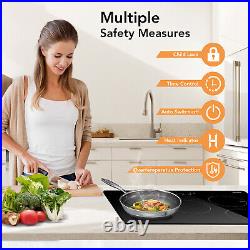 KPUY 5 Burner 7400W Electric Induction Hob Cooktop 30 x 72 Stove Touch Control