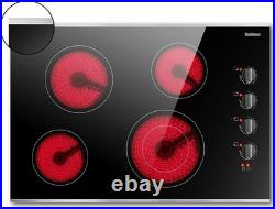 Karinear 30 Inch Electric Cooktop 4 30 inch, 30 inch 4 Zones Knob Cooktop