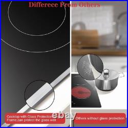 Karinear 30 Inch Electric Cooktop 4 30 inch, 30 inch 4 Zones Knob Cooktop