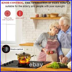 Karinear 30 Inch Electric Cooktop 4 30 inch, 30 inch 4 Zones Knob Cooktop