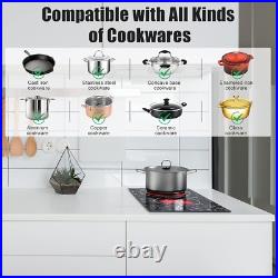 Karinear Electric Cooktop 2 Burners, 110v Plug in Electric Stove Top Marbled Karinear Electric Cooktop 2 Burners, 110v Plug in Electric Stove Top Marbled