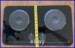 Kenyon 2 Burner Marine Electric Built-In Cooktop Black Glass with Knob Controls