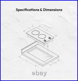 Kenyon B41596 Mediterranean Series 12 in. Smooth Glass Radiant Electric Cooktop