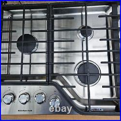 Kitchen Aid cooktop gas five burners model KCGS356ESS00 Not Tested Parts/Repair
