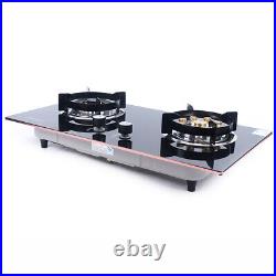 Kitchen Gas Cooktop Stove Top Tempered Glass Built-In 2 Burners LPG/NG Gas Stove Kitchen Gas Cooktop Stove Top Tempered Glass Built-In 2 Burners LPG/NG Gas Stove