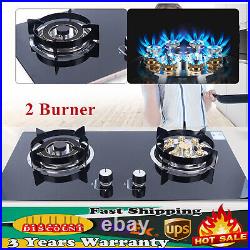 Kitchen Natural Gas Cooker Gas Cooktop Stove Top 2 Burners Built-in NG Gas Stove