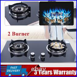 Kitchen Natural Gas Cooker Gas Cooktop Stove Top 2 Burners Built-in NG Gas Stove