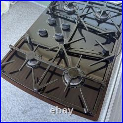 KitchenAid 30 4 Burner Gas Cooktop Black Glass kgcc505hbl2 Great