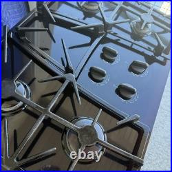 KitchenAid 30 4 Burner Gas Cooktop Black Glass kgcc505hbl2 Great