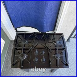 KitchenAid 30 4 Burner Gas Cooktop Black Glass kgcc505hbl2 Great