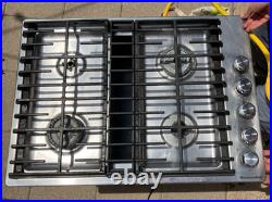 KitchenAid 30 4 Burner Gas Downdraft Cooktop Model KCGD500GSS Tested Working