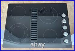 KitchenAid 30 Electric Downdraft Cooktop KECD807XBL01 Black Glass TESTED WORKS