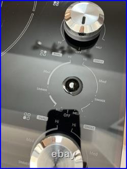 KitchenAid 30 Electric Downdraft Cooktop KECD807XBL01 Black Glass TESTED WORKS