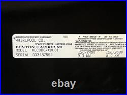 KitchenAid 30 Electric Downdraft Cooktop KECD807XBL01 Black Glass TESTED WORKS