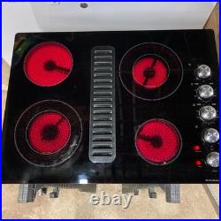 KitchenAid 30 Glass Downdraft 4 Burner Cooktop KECD807XBL01 KECD807X Video