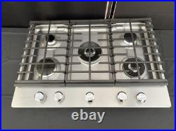 KitchenAid 30 Stainless 5 Burner Natural Gas Cooktop KCGS950ESS