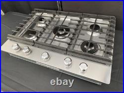 KitchenAid 30 Stainless 5 Burner Natural Gas Cooktop KCGS950ESS
