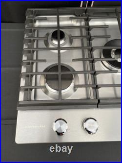 KitchenAid 30 Stainless 5 Burner Natural Gas Cooktop KCGS950ESS