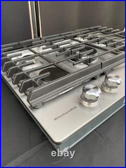 KitchenAid 30 Stainless 5 Burner Natural Gas Cooktop KCGS950ESS