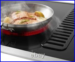 KitchenAid 30 W 4-Element Electric Cooktop with Downdraft Exhaust KCED600GSS, NEW