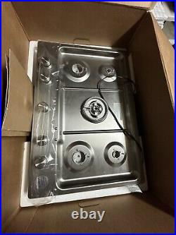 KitchenAid 30-in 5 Burners Stainless Steel ARCHITECT Gas Cooktop KCGS550ESS01