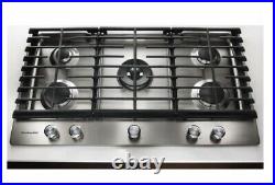 KitchenAid 30-in 5 Burners Stainless Steel Gas Cooktop Model #KCGS950ESS