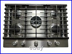 KitchenAid 30 in. Gas Cooktop Stainless Steel with5 Burners KCGS550ESS01 Pre-Owned