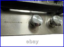 KitchenAid 30 in. Gas Cooktop Stainless Steel with5 Burners KCGS550ESS01 Pre-Owned