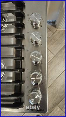 KitchenAid 30 in. Gas Downdraft Cooktop 4 Burners Stainless Steel KCGD500GSS